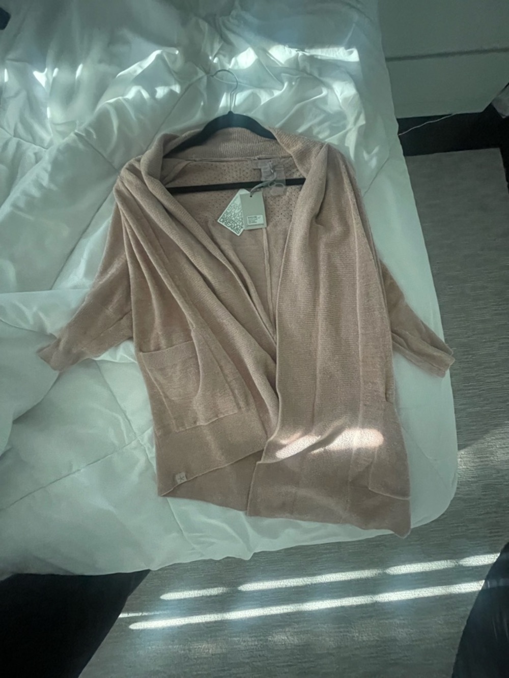 Barefoot Dreams Blush Open-Front Hooded Cardigan